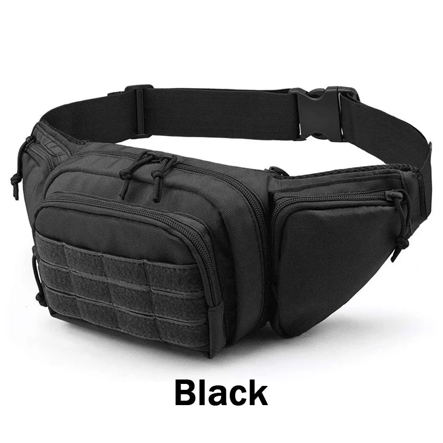 Tactical Waist Pack Outdoor Hiking Waist Bag Running Sports Functional Bag Cycling Bag Bum Bag Multi-functional Tool Shoulder
