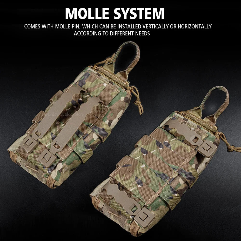 Camping First Aid Kit MOLLE Waist Belt Bag Hunting Vest Plate Carrier Gear Outdoor Quick Response Tactical Medical Pouch