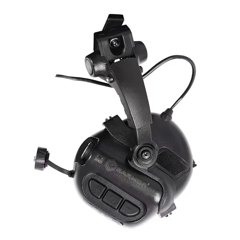 EARMOR M32X Military Helmet Headphones Electronic Shooting Earmuffs Equipped with ARC Helmet Rail Adapter