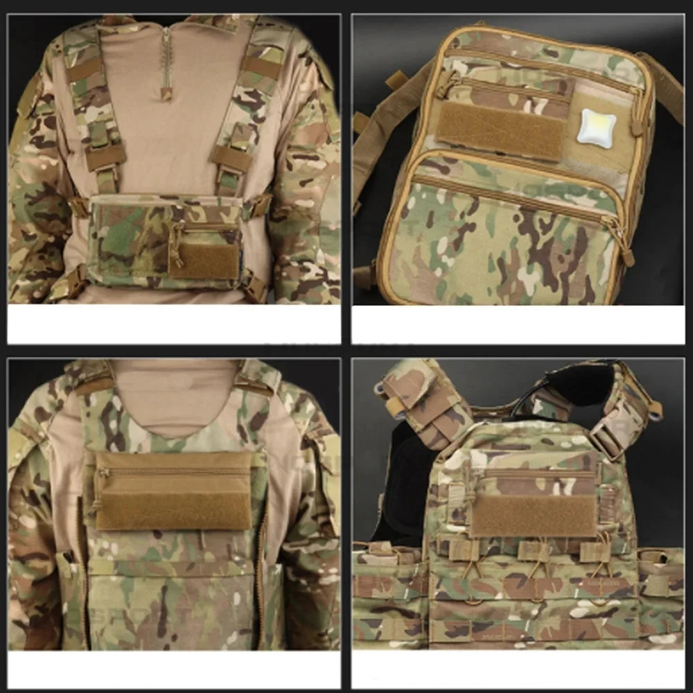 Fwoyonze Tactical Micro Candy Pouch Portable Storage Bag For MK3 MK4 Chest Rig Vest Hunting Vest Pouch