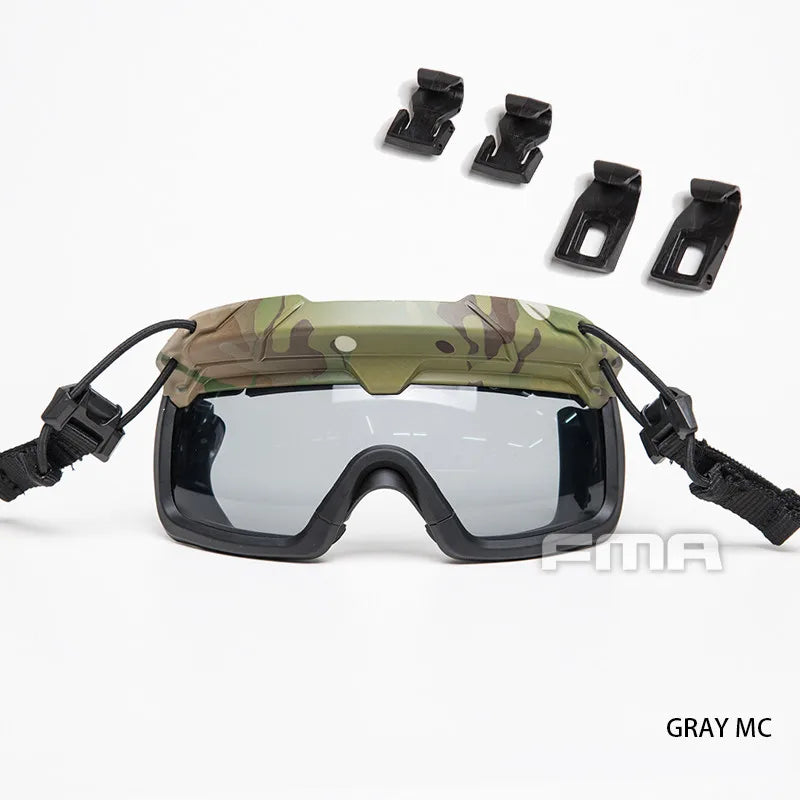 FMA Safety Goggles For Tactical Helmet Protective Glasses Anti Fog Dust 3MM thickness lens CS field goggles TB1333