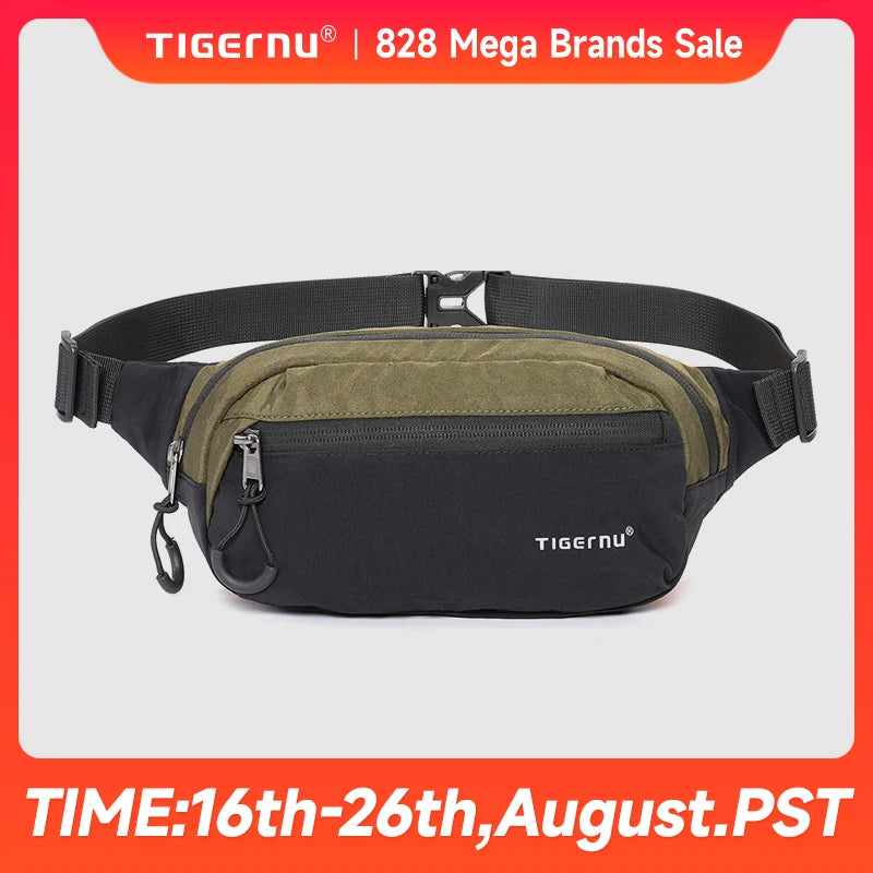 Tigernu Waist Pack Fanny Packs For Men Chest Bags Man Belt Pouch Casual Hip Sack Light Weight Shoulder Bag For Men Crossbody Bag