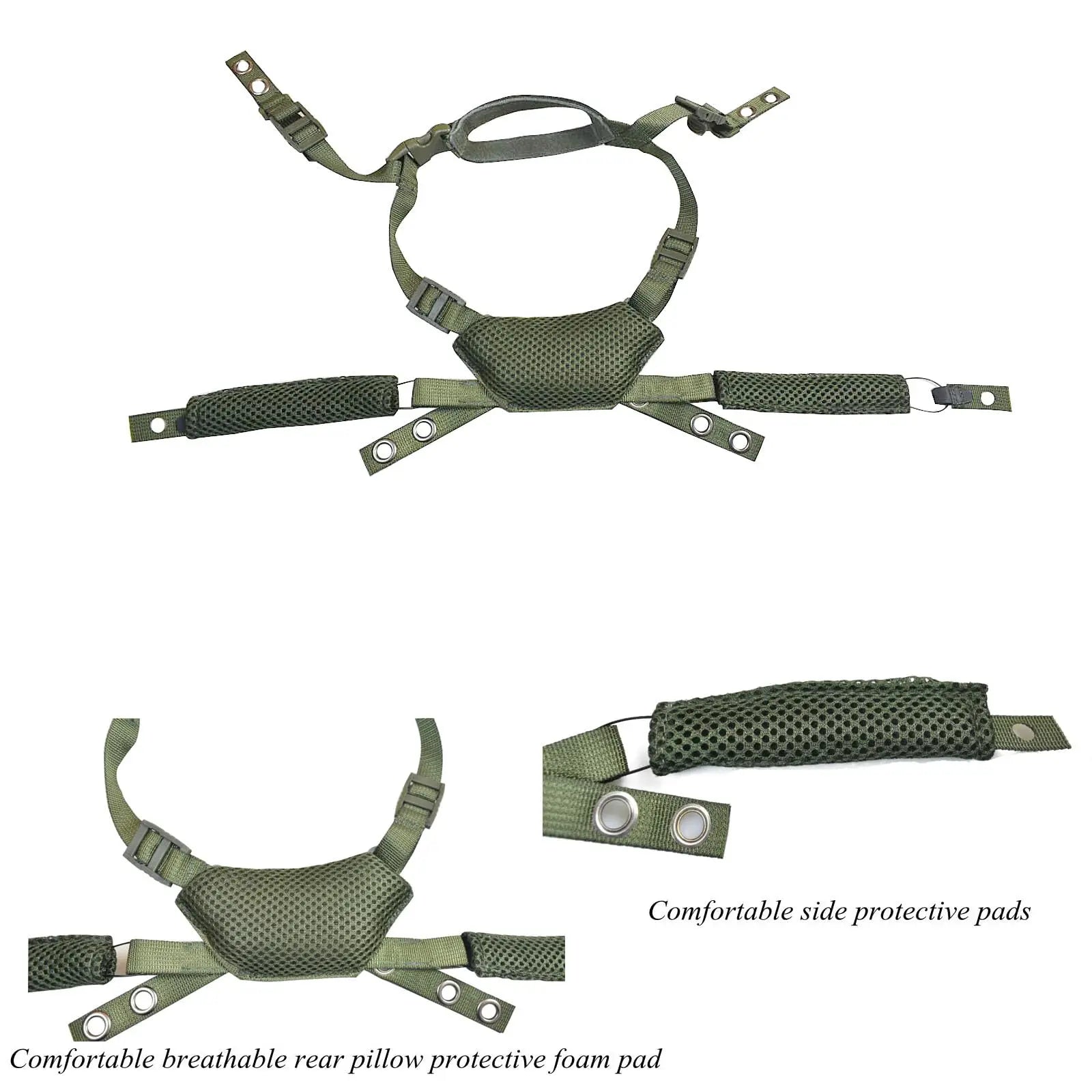 BOOIU Wendy Tactical Airsoft Helmet Chin Strap Dial Suspension System for Hunting Explorer Advanced Fast Adjustable Helmets