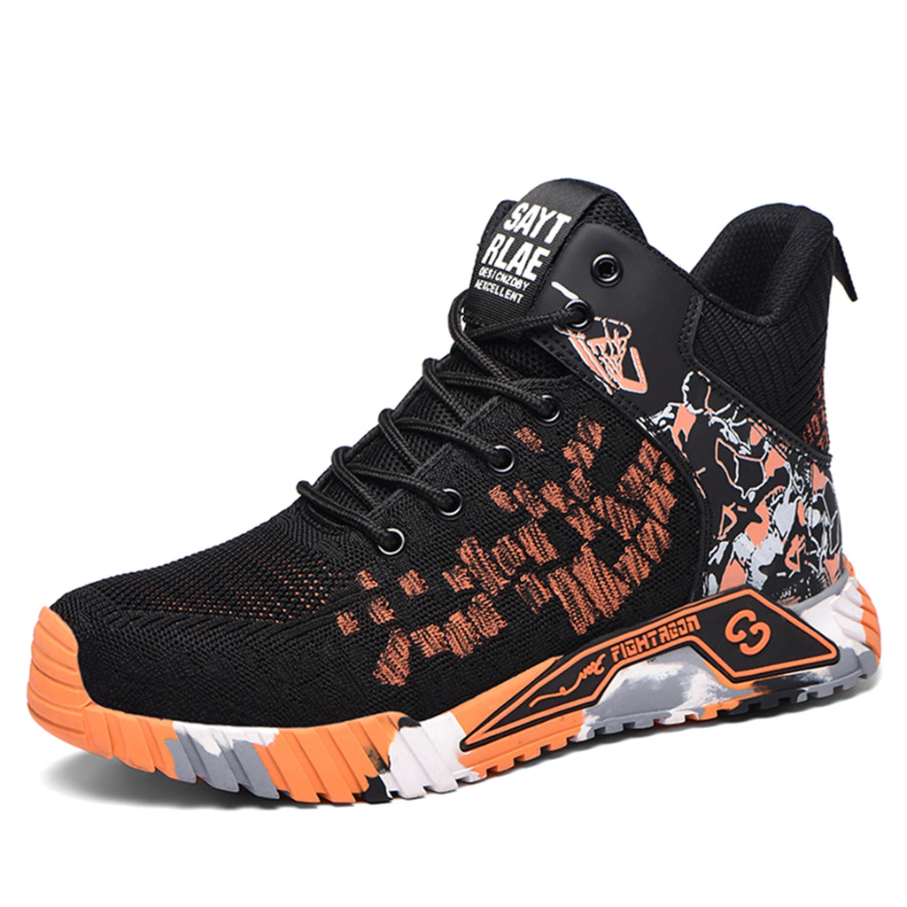 Indestructible Steel Toe Men's Safety Shoes Light Men's Work Boots Anti Smash Impact Resistant Construction Industrial Footwear