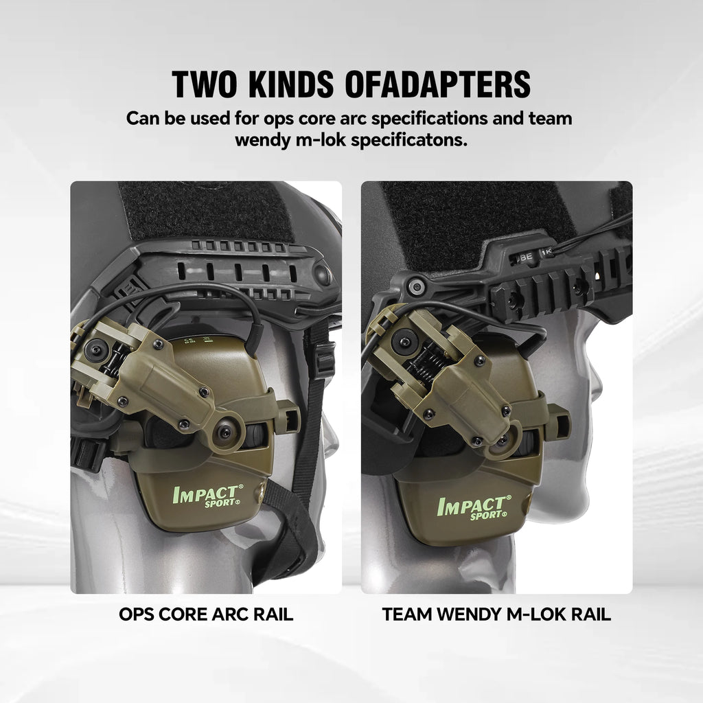 Impact Sport Electronic Shooting Headset Helmet Mounted Ver Hunting Pickup Noise Reduction Hearing Protection Tactical Headset