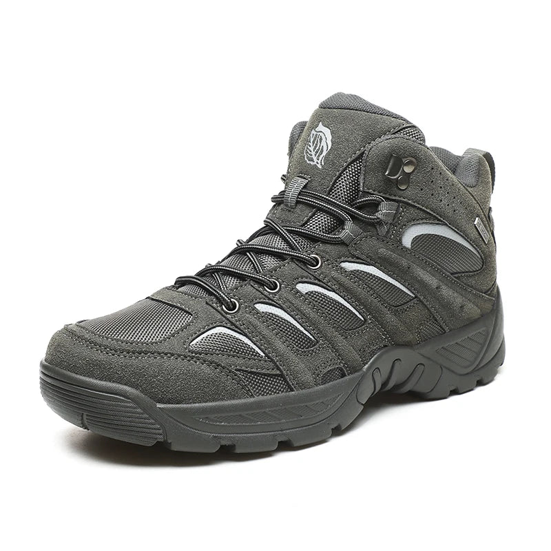 New Men's Boots Fashion Outdoor Boots Breathable Hiking Boots Autumn Shoes Sneakers Lightweight Non-Slip Men Desert Ankle Shoes