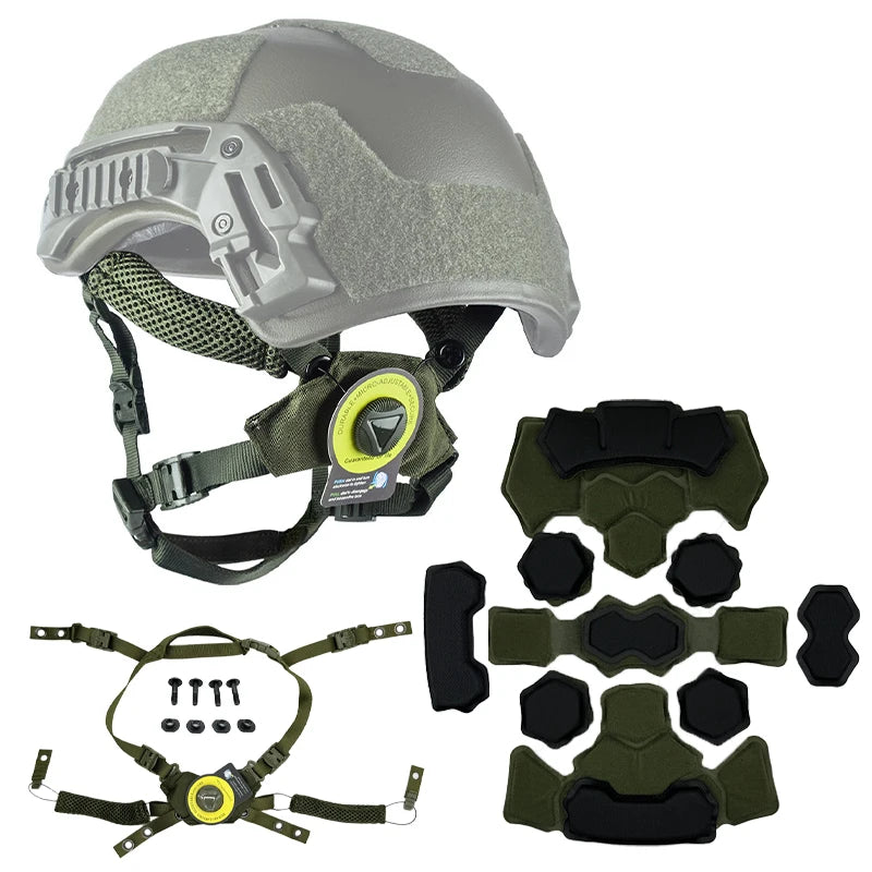 Fourth Generation Wendy Helmet Suspension System Helmet Lanyard FAST MICH Outdoor Hunting BK/DE/RG Helmet Accessories