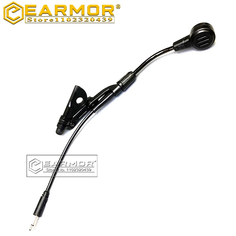 Earmar Shooting Earmuff Microphone Boom Replacement Boom for Tactical Headset M32 and M32H Communications Microphone Accessories
