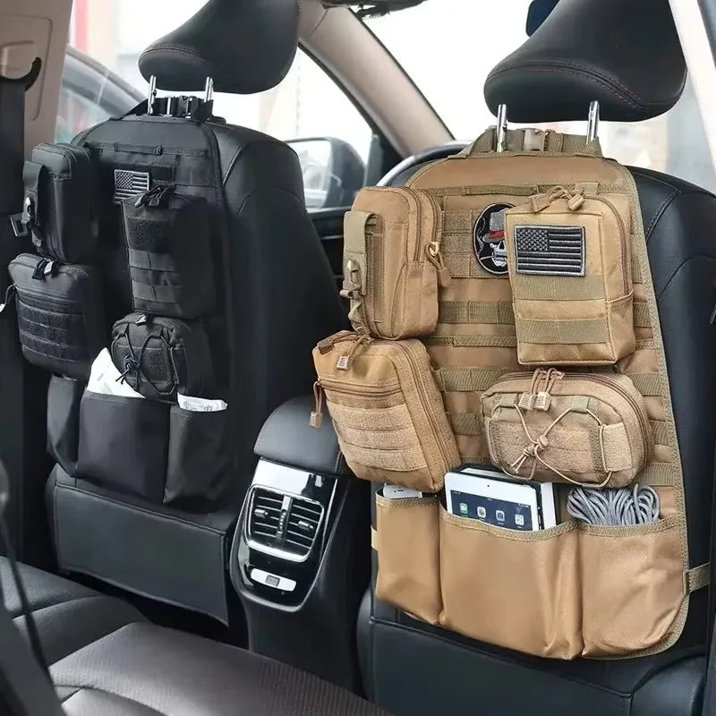 Universal Car Backseat Hanging Bag Tactical Accessory Organizer Self-Driving Hunting Outdoor Storage Bag Classified Storage Bag