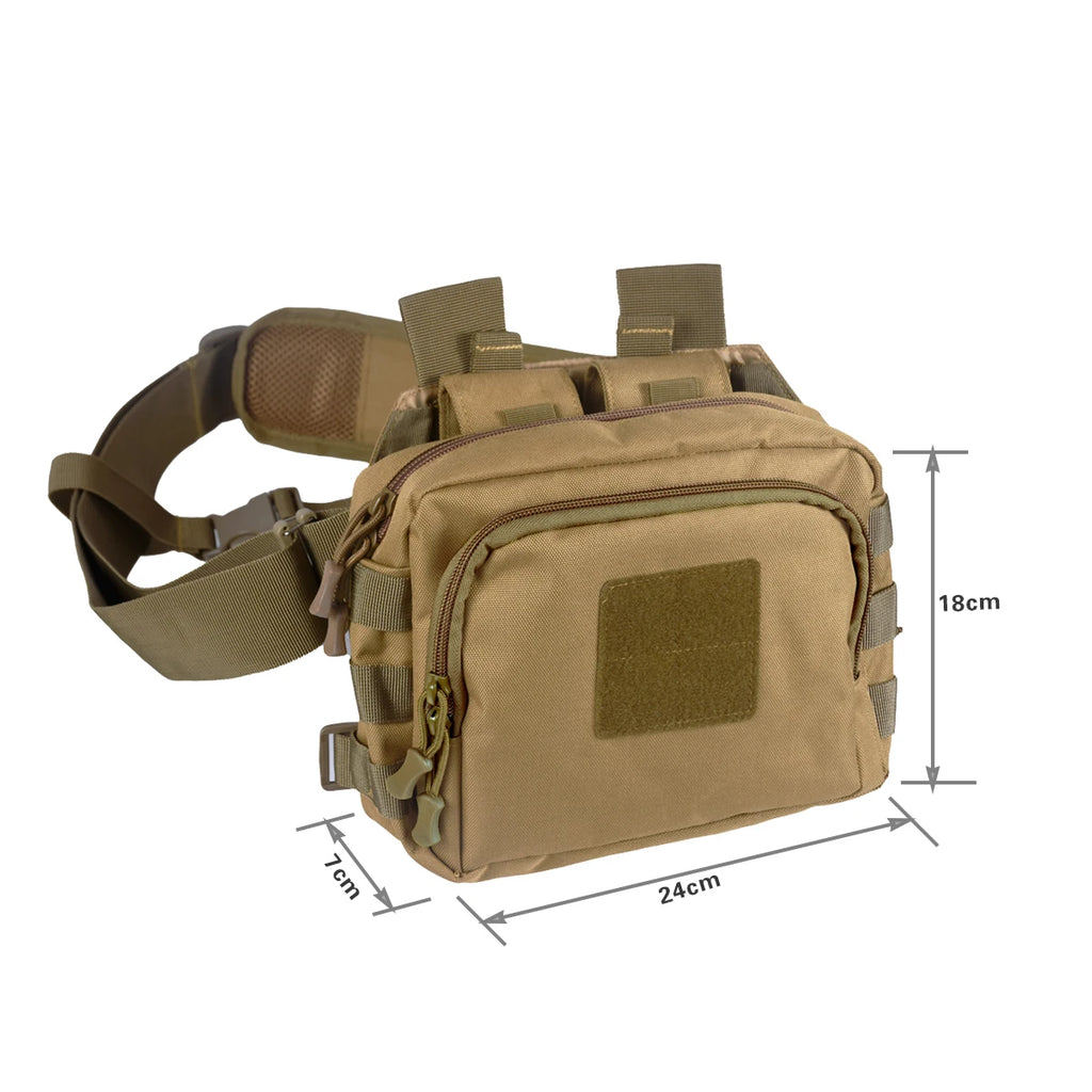 Tactical Outdoor Crossbody Bag Sports Shoulder Bag Waterproof Multifunctional Magazine Pouch Storage Bag