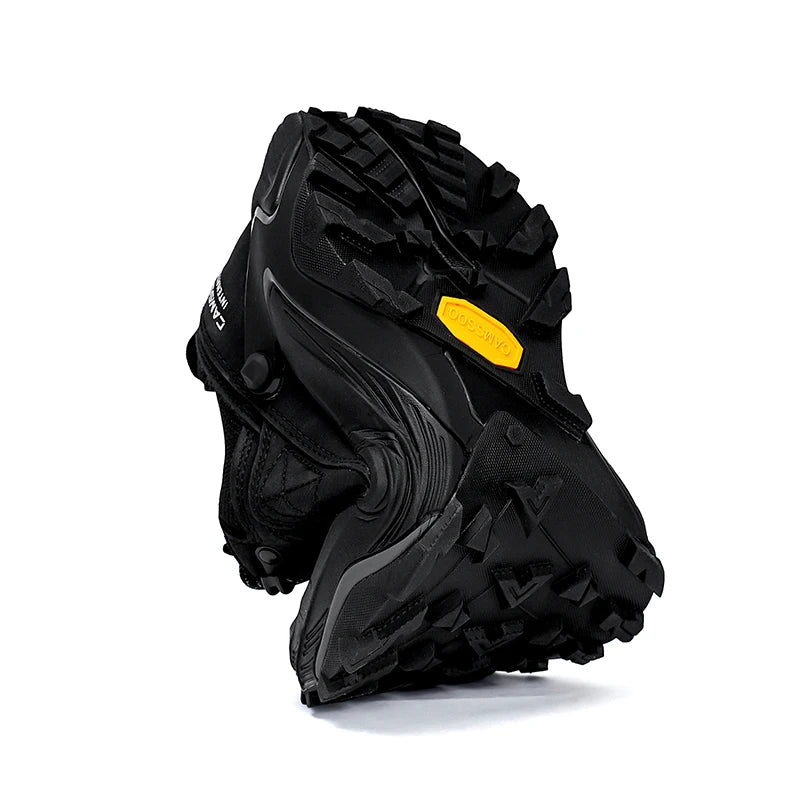 CAMSSOO Cow Leather Hiking boots Men waterproof hunting shoes travel shoes Ankle climbing wram Male casual mountian Sneakers