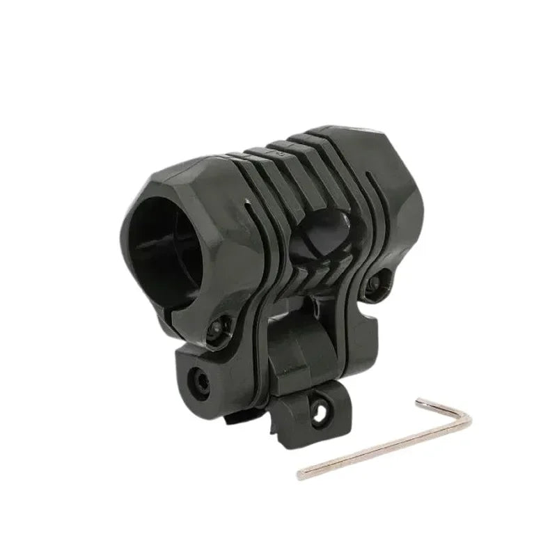 Tactical Helmet Mount for Flashlight with Rotating Rail Adapter Compatible with FAST Five-Stage Flashlight Clip Helmet