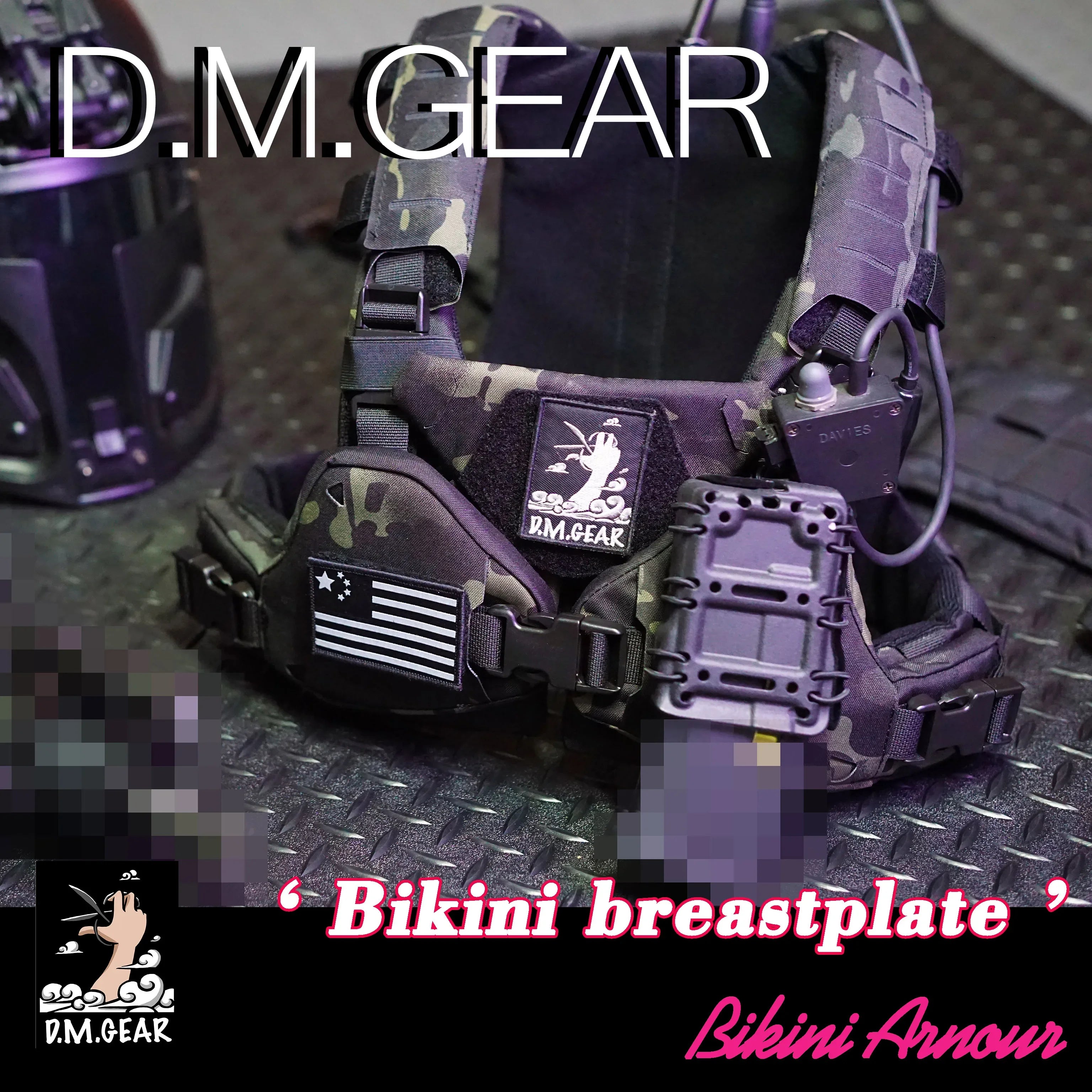 Tactical Bikini Armor Vest Women Protect Cosplay Plate Carrier Molle Lady Sexy Hunting Equipment Lightweight Camping Outdoor