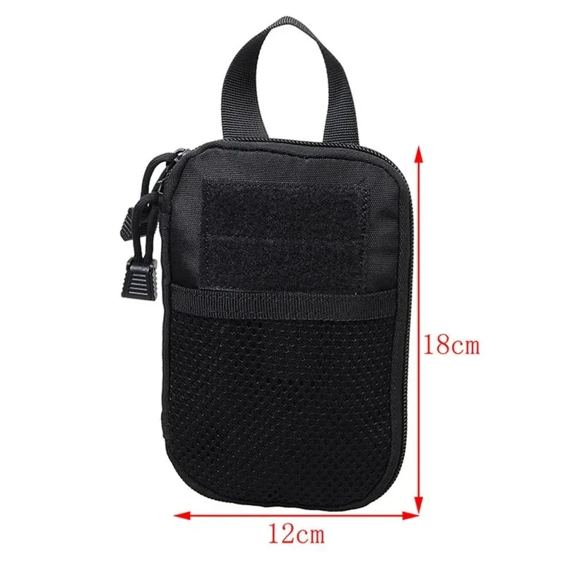 Small MOLLE EDC Pouch Tactical Waist Bag First Aid Kit Phone Case Holder Outdoor Hunting Hiking Storage Pouch