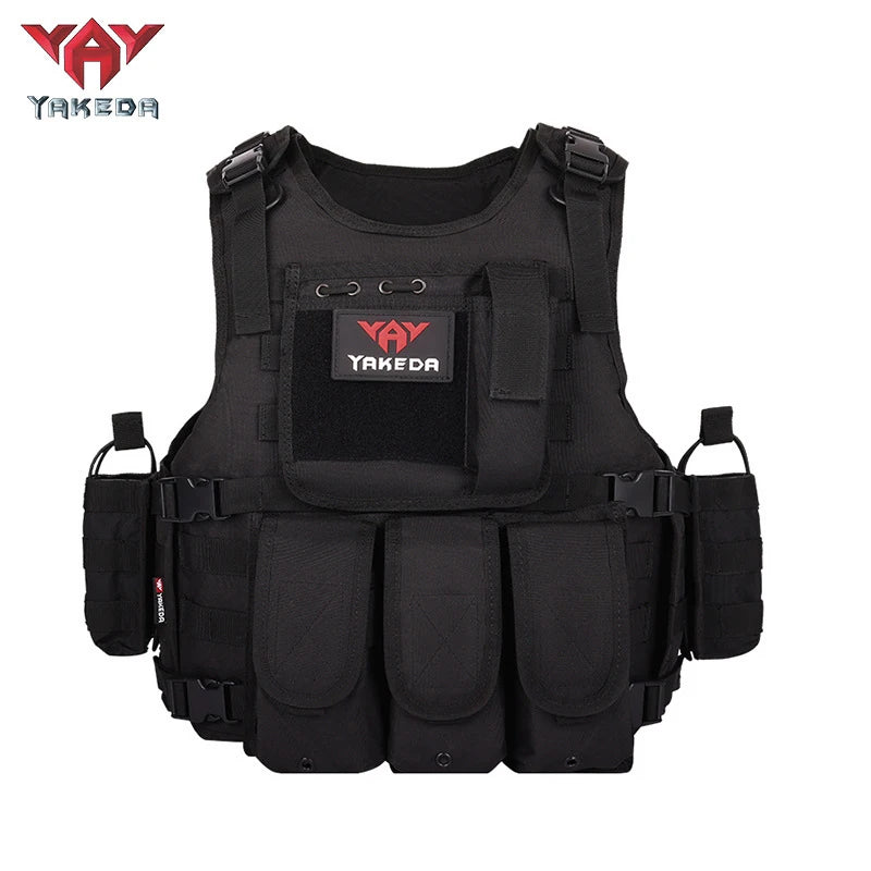 YAKEDA quick detachable outdoor adventure equipment vest, quick detachable lightweight multi-functional outdoor vest