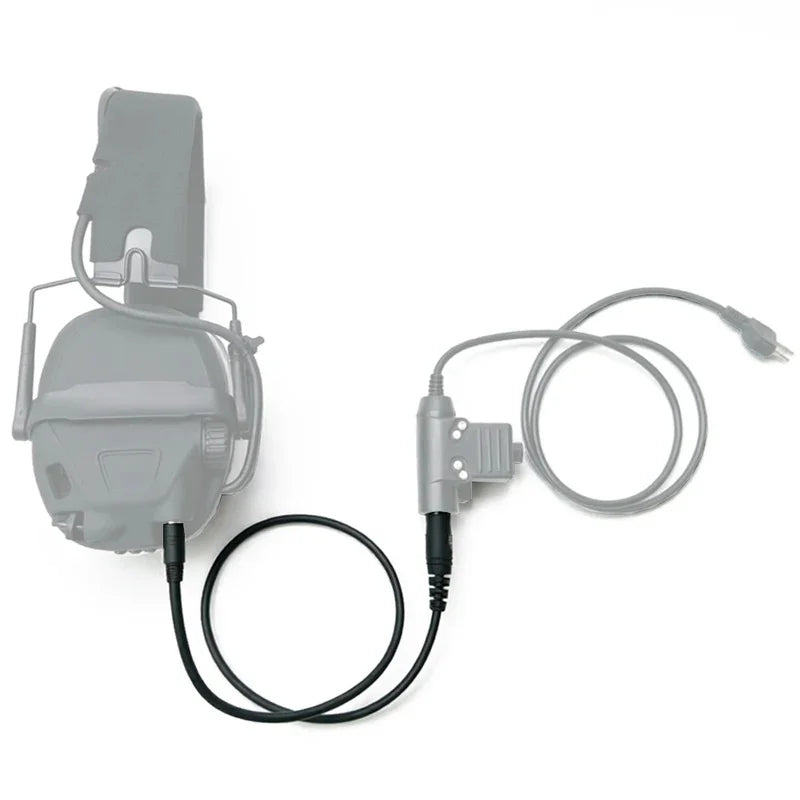 Wholesal U174 Cable U94 PCI PTT Adapter Militar Tactical Headset Walkie Talkie Motorola Kenwood BAOFENG Radio 3.5mm/7.1mm