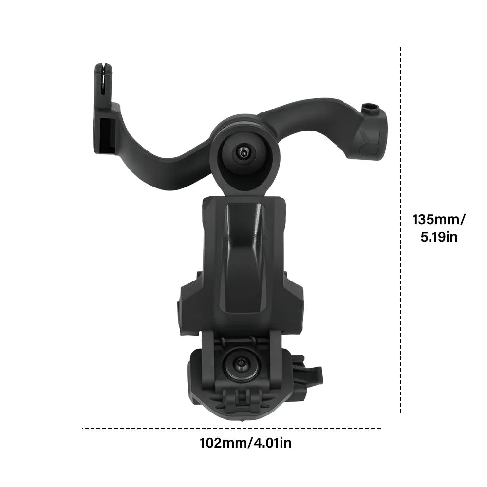 Tactical Headset Holder Fast Helmet Rail Mount Adapter Multi-Angle Rotation Pickup Headphone Bracket OPS CORE ARC/Wendy