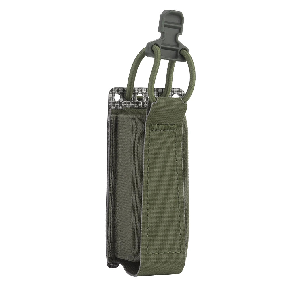 Tactical 9mm Magazine Pouch Elastic Single Pistol Mag Pouch Quick Release for G17 19 M9 SIG P226 Universal Pistol Mag Holder