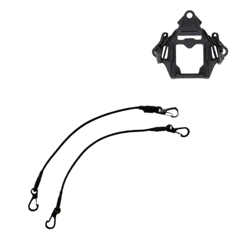 Tactical Helmet Accessory Kit with Adjustable Elastic Rope and Mounting Bracket for FAST SF Compatible with FAST SF