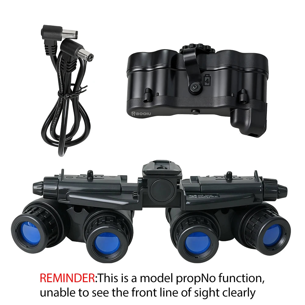 BOOIU Tactical GPNVG18 Cosplay Four-eye Night Vision Goggles Model L4G24 Mount Holder Combination NVG Outdoor Helmet Accessories