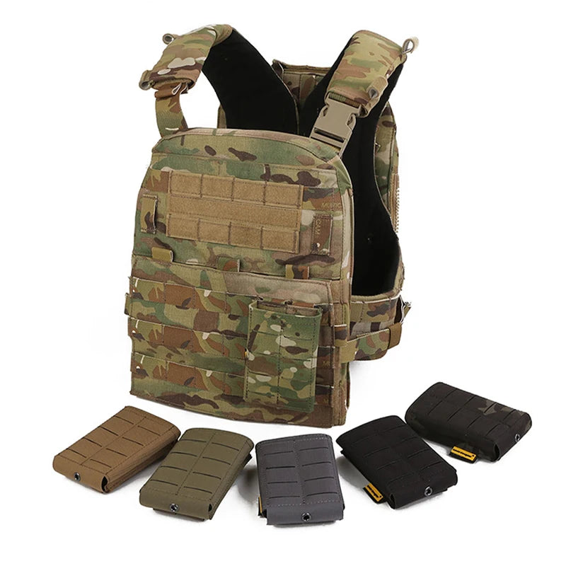 Emersongear For LCS Magazine Pouch 9mm 556mm Mag Pouch Single Mag Carrier Double MOLLE Laser Cut Airsoft