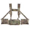 ARC Chest Rig V3 Triple 5.56 Mag Pouch Bilateral Quick Slide MOLLE Panel Airsoft Chest Rig Shoulder Strap Hunting Vest
