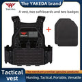 YAKEDA Tactical Vest 6094 Fast Detachable Light Laser Cut Outdoor Hunting Black Gear Carry Vest of High Quality 1000D Nylon