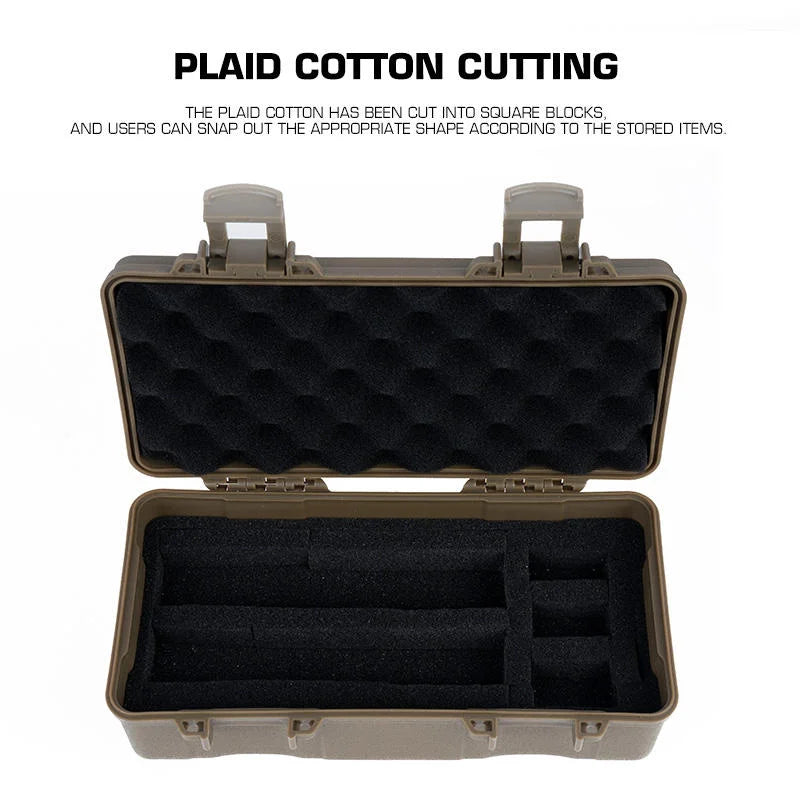 Tactical Equipment Outdoor Shockproof Protection Storage Box Shooting Hunting Laser Box Versatile EDC Flashlight Hard Case