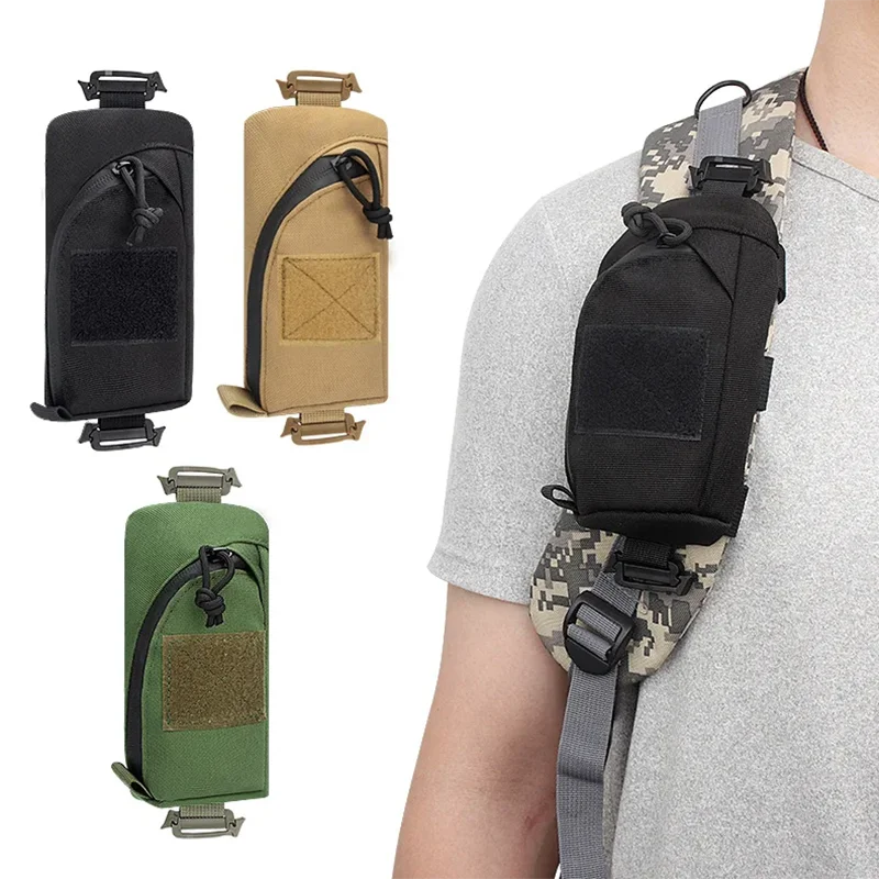 Backpack Shoulder Strap Accessory Pouch, Tactical Molle Bag Multifunctional Military EDC Tool Pockets Small Compact Pouchs