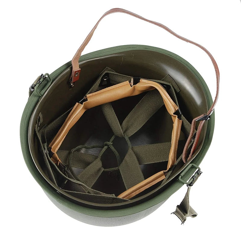 M1 Green Steel Adjustable Helmet Tactical Protective Equipment Field Paintball Gear Steel Sturdy Helmet For Adult