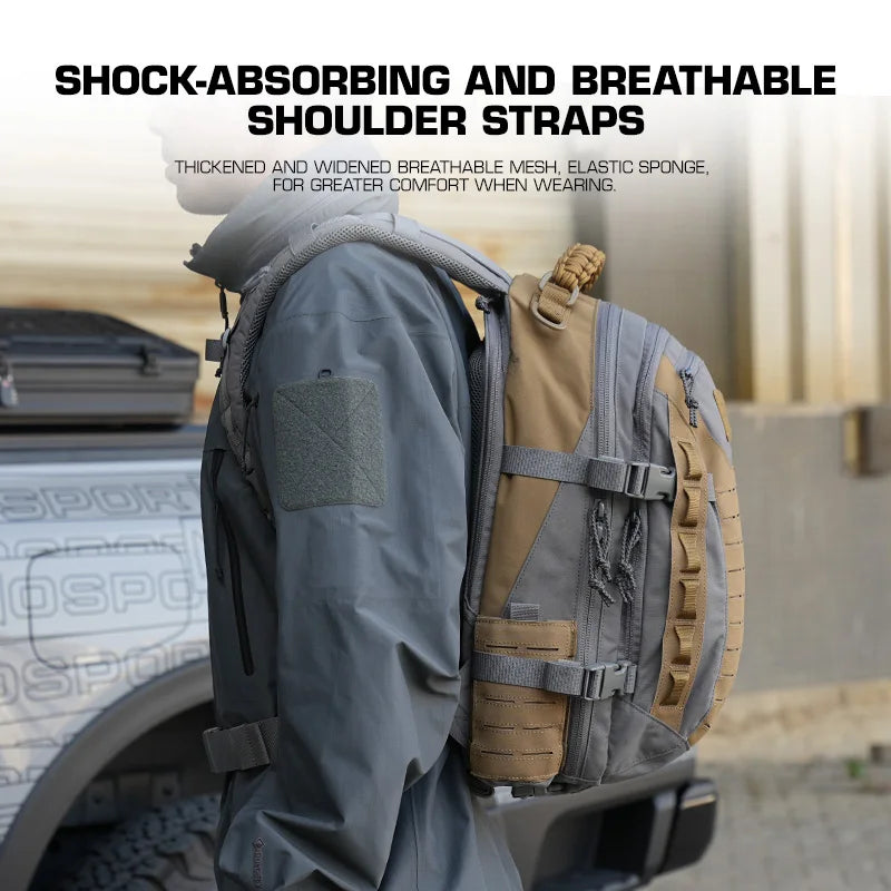 Tactical 25L Large Capacity Water Storage Pouch Assault Hunting Backpack for MOLLE System Multi-purpose Hiking Camping Travel