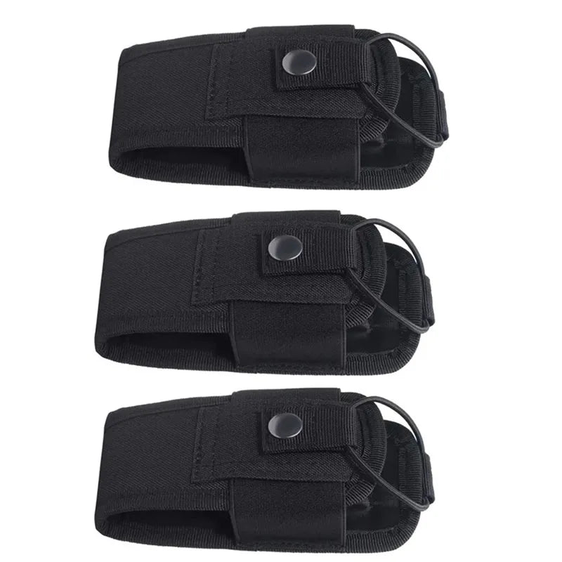 1/2/3Pcs Nylon Pouch Tactical Radio Walkie Bag Holder Pocket Portable Interphone Holster Carry Bag Hunting Camping