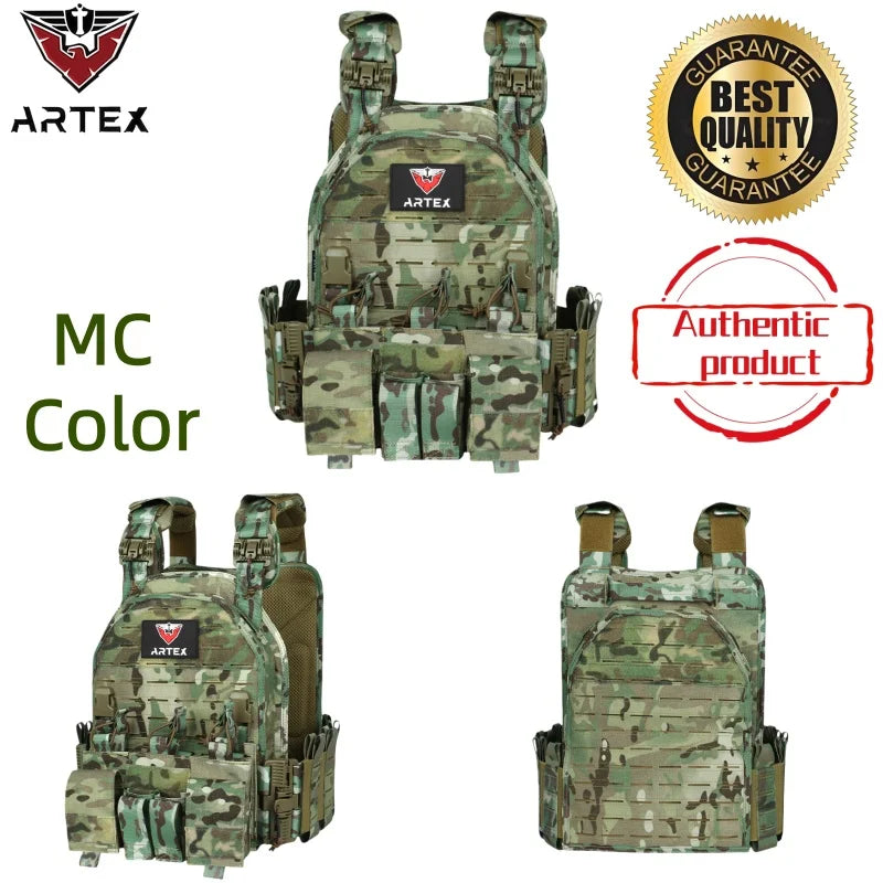 Artex Modular Plugboard High-Strength Wear-Resistant Waterproof Nylon Outdoor Hunting Versatile Tactical Vest 8008