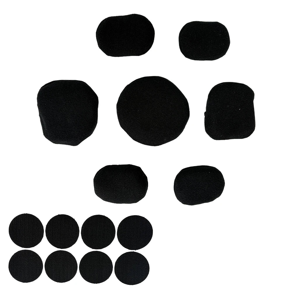 BOOIU Tactical Helmet Liner Sponge Set - 7pcs Standard / 7/9pcs Mickey Foam with 45 Hook & Loop