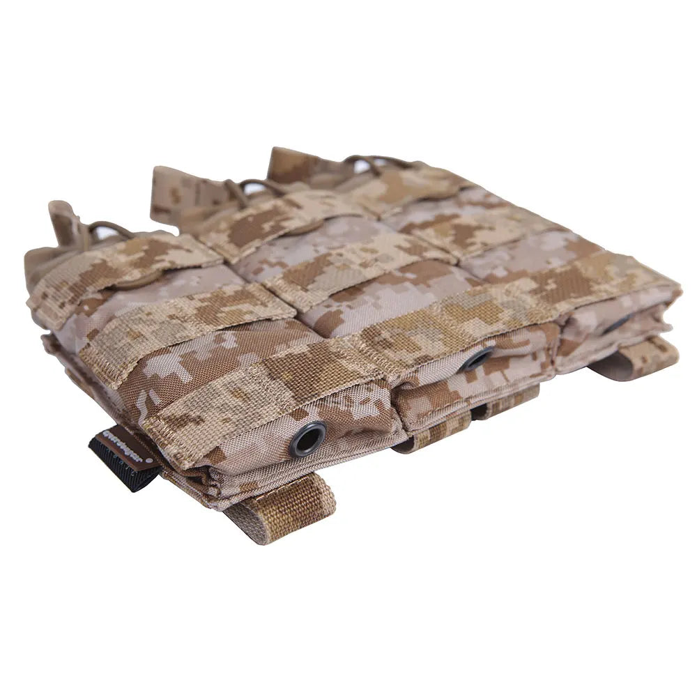 Emersongear 556 Triple Open Top Mag Pouch 5.56 Modular Magazine Pouch Molle Hunting Wargame Training Hiking Combat EM6355