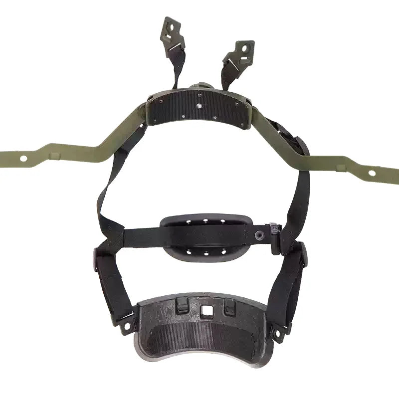 15 Ballistic Helmet Full Set - Suspension Liner & Cuttlefish Rail | Military-Style Outdoor Tactical Civilian Accessory