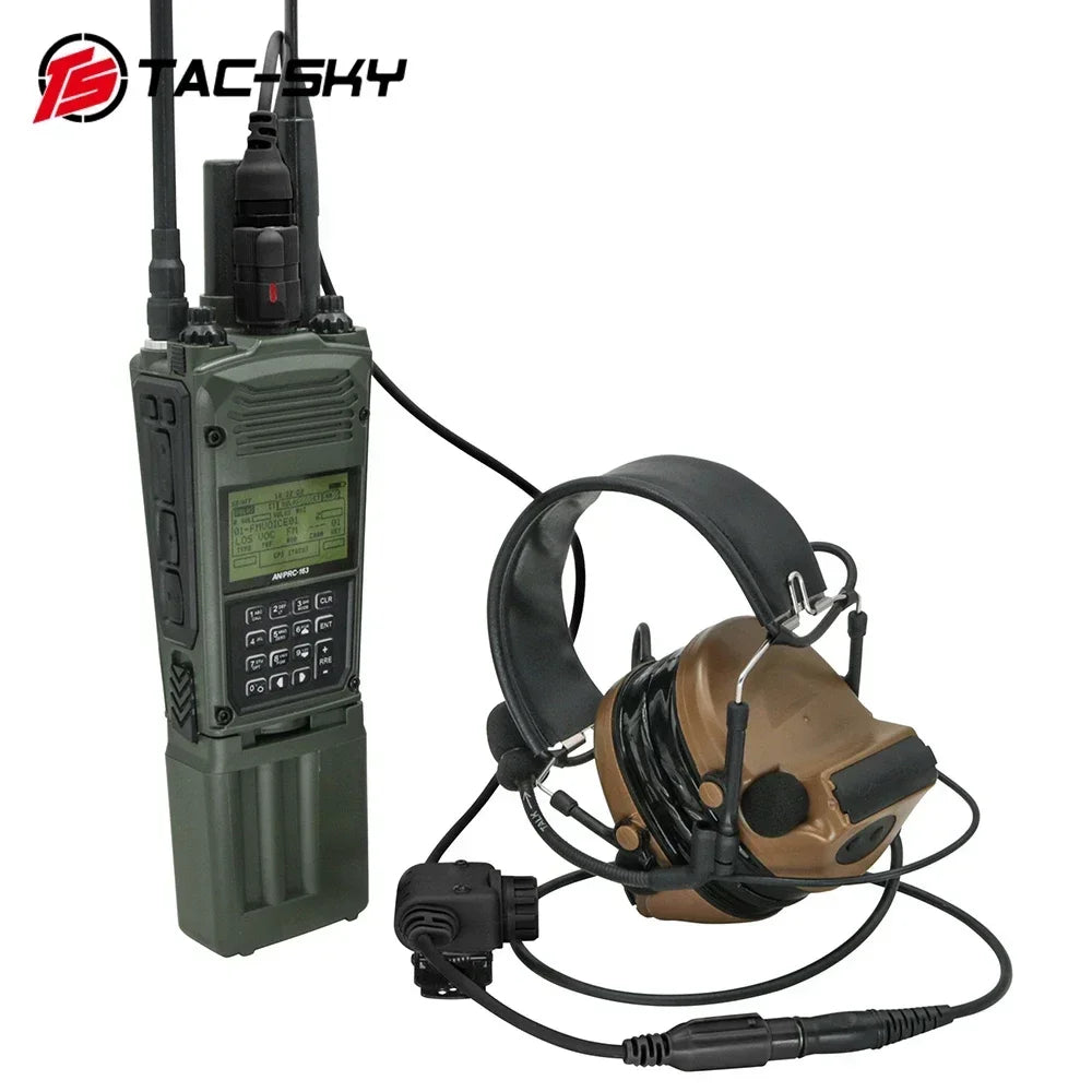 TAC-SKY PRC 163 Radio Dummy Case for Baofen UV5R UV-82，PRC163 Non-Functional Walkie Talkie Model for Tactical Headphones U94 Ptt
