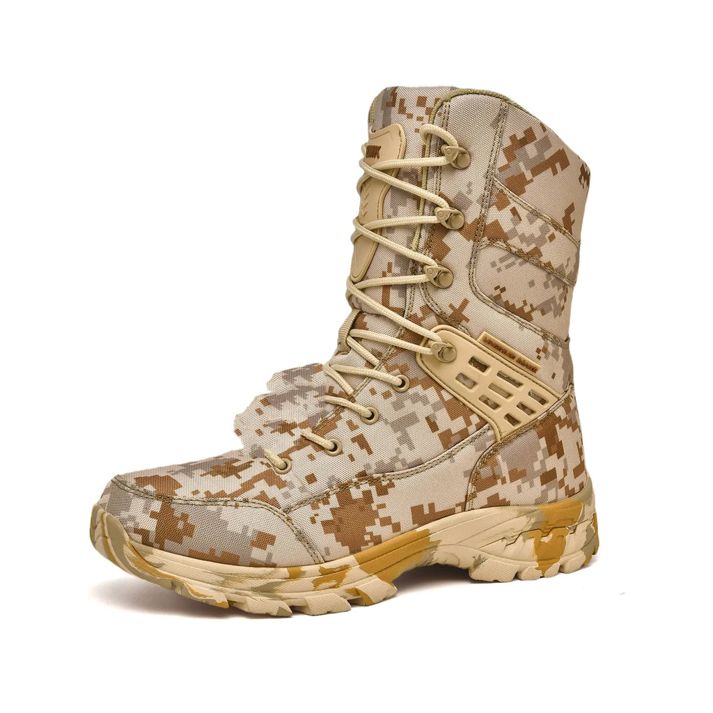 Men's Breathable Desert Tactical Shoes Camouflage Hunting Boots Outdoor Off-road Wear-Resistant Mountaineering Hiking Boots