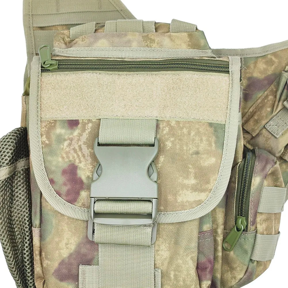 Outdoor Waterproof Hunting Messenger bag camo Shoulder Bag Cycling Crossbody Chest Single Bag Travel Climbing Camping Handbag