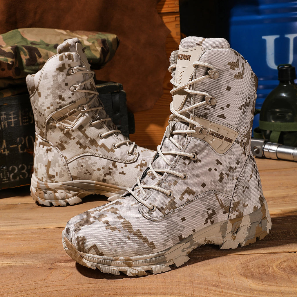 New Men Tactical Boot Combat Anti-Slip Brand Unisex Breathable Special Force Size Plus Army Boots Male Military Motorcycle Shoe