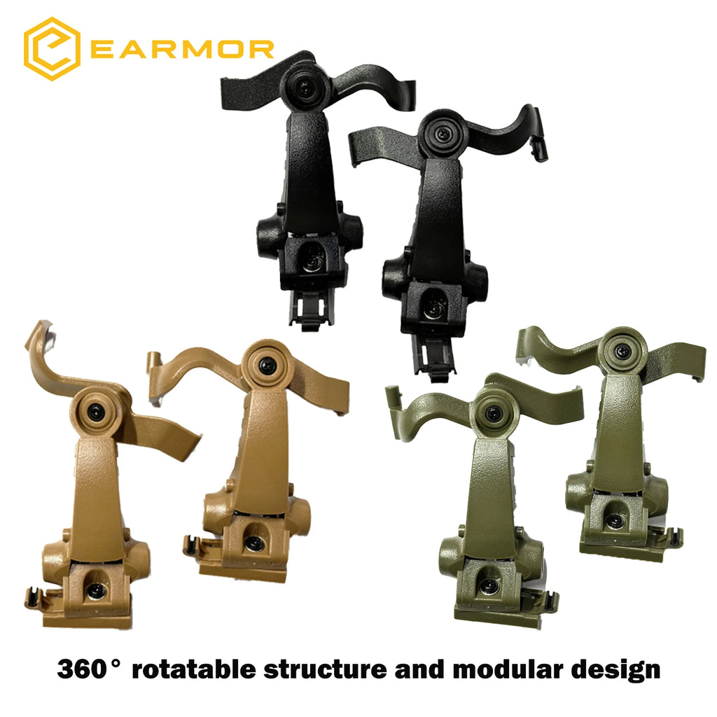 M16C Tactical Shooting Hunting Headset ARC Helmet Rails Adapter Attachment Kit for M31 / M32 / M32H / M31H Headset