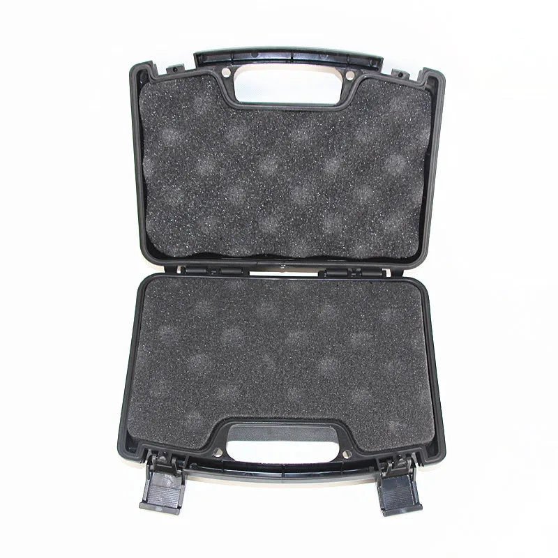 Hard box with foam, lockable waterproof portable 2 pistols, used for storage box of outdoor shooting and Hunting shooting ground