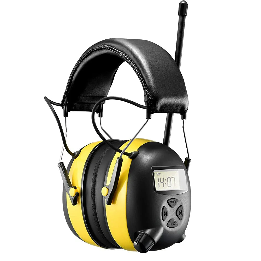 Professio Bluetooth Hearing Protection Headphones AM/FM Radio Headphone 30dB NRR Noise Reduction Safety Earmuffs for Mowing Work