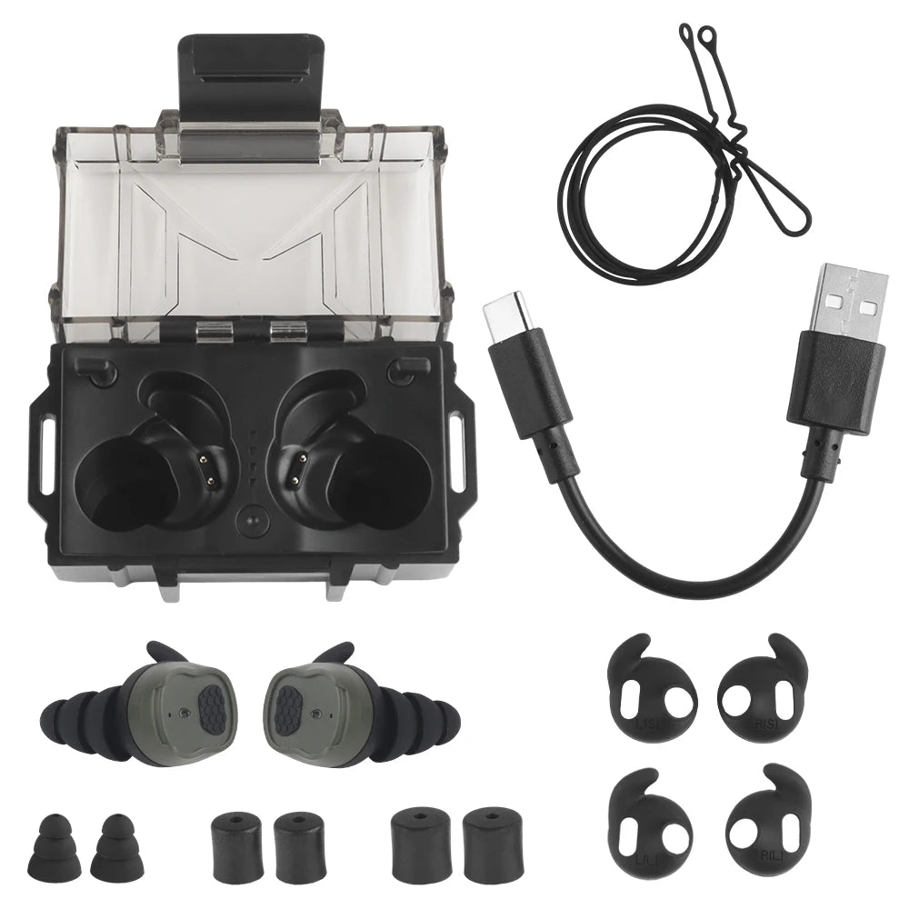 Tactical Wireless Bluetooth Headset Sound Pickup Noise Reduction Outdoor Shooting Training Tactical Hearing Protection