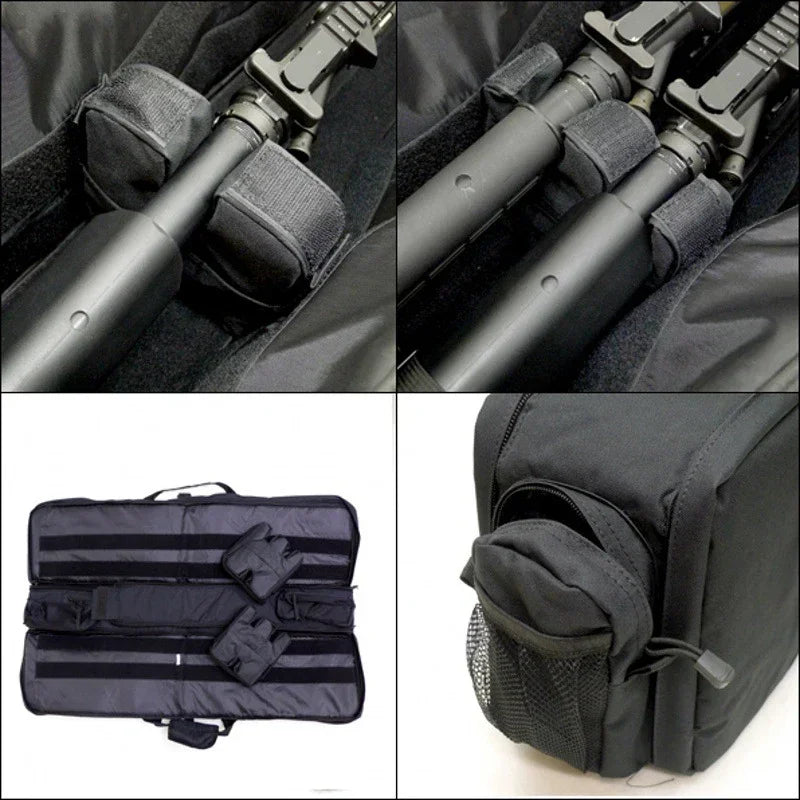 M249 Tactical Hunting Rifle Gun Bag Heavy Duty Gun Carry Bag 1000D Oxford Paintball Airsoft Air Gun Case With Shoulder Strap