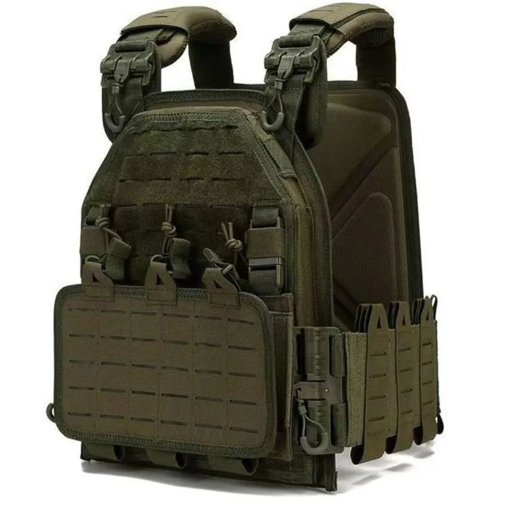 6094 Quick Release Tactical Vest MOLLE System Outdoor CS Training Tactical Plate Carrier Vest With Pouches