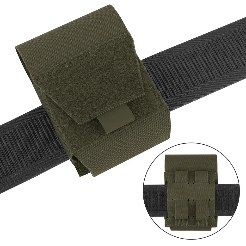 KRYDEX Tactical Handcuffs Pouch Low Profile Handcuff Case Holster Molle Waist Belt Pouch Bag Hunting Outdoor Accessories
