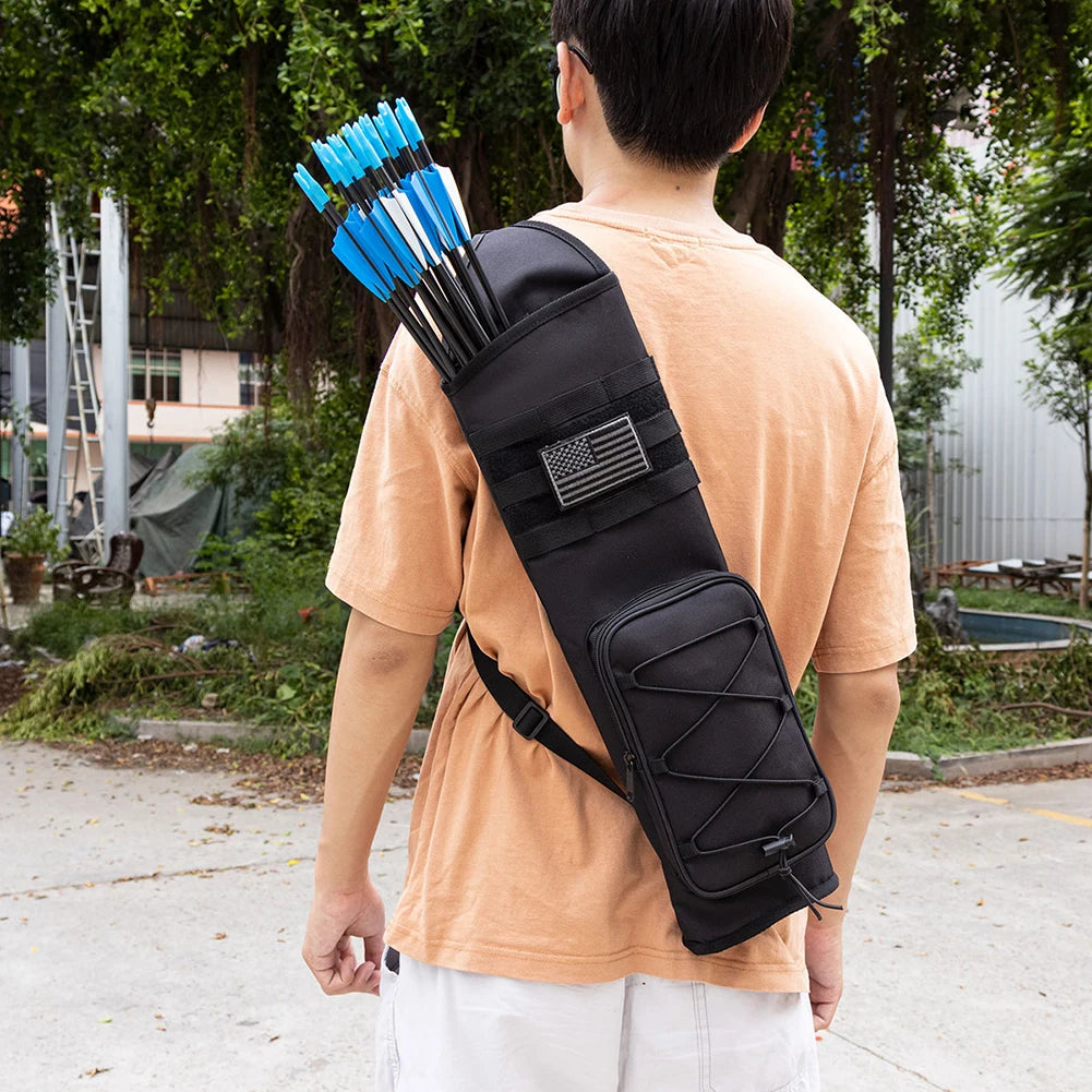 Archery Quiver Holder Bag Bottom Thickening Bow Storage Bag Adjustable Strap for Outdoor Archery Hunting Accessories