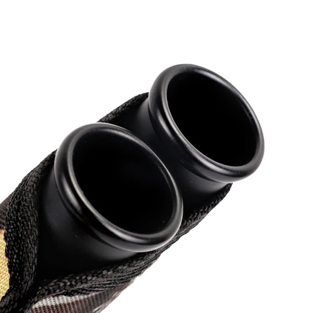 Oxford Cloth Double Tube Arrow Quiver Arrow Bag Waist Hanging Archery Arrow Holder Storage Carrying Pouch Outdoor Accessories