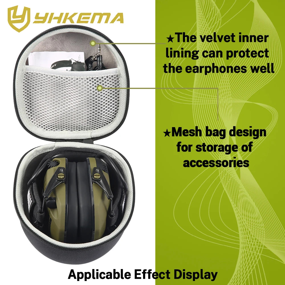 Hard Earphone Storage Bag Electronic Shooting Earmuffs Compatible Universal Headphone Case Headset Carrying Protect Box